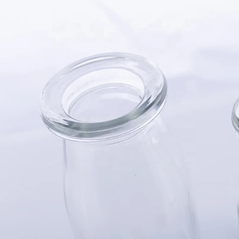 200ml clear Empty Round Milk Jar Glass Pudding Jar Jam Jar with Lid