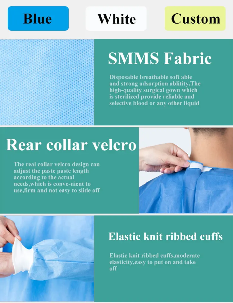 Rhycomme medical consumables disposable hospital uniform surgical gown