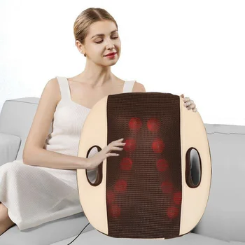 Portable Health Care Infrared Heat Back Folding Shiatsu Kneading Body Massage Chair for Vibrator