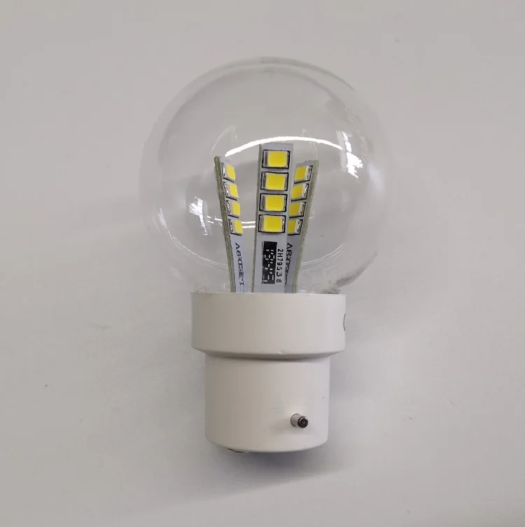 IP65 1 Вт 2 Вт SMD e27 Пластиковые буибы наружное украшение g45 пластиковые светодиодные лампы b22