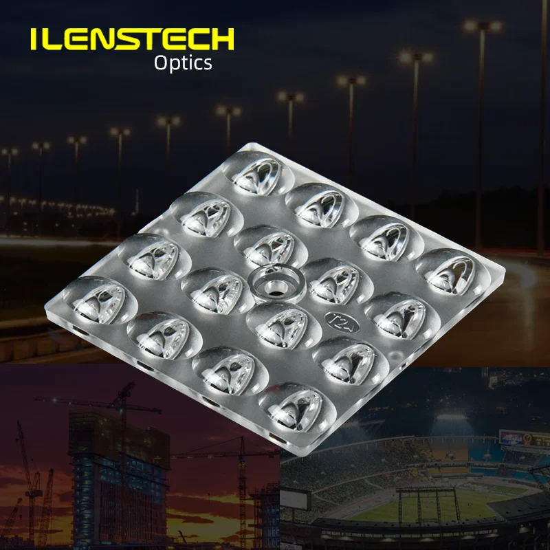 ILENSTECH Newest 16 in 1 Module Lens 50mm 3030 3535 Led Street Light Lens