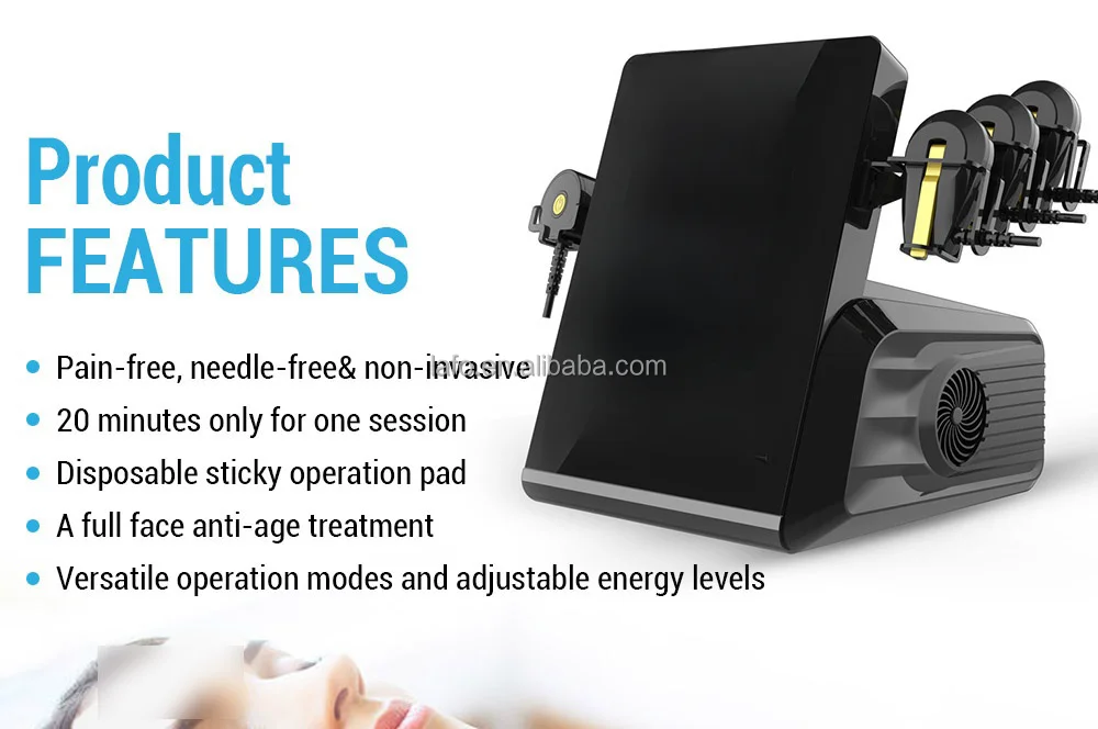 Professional Skin Firming Facial Forehead Muscle Tone Wrinkle Reduction EMRF Facelift Pe-Face Eyebag Removal Machine For