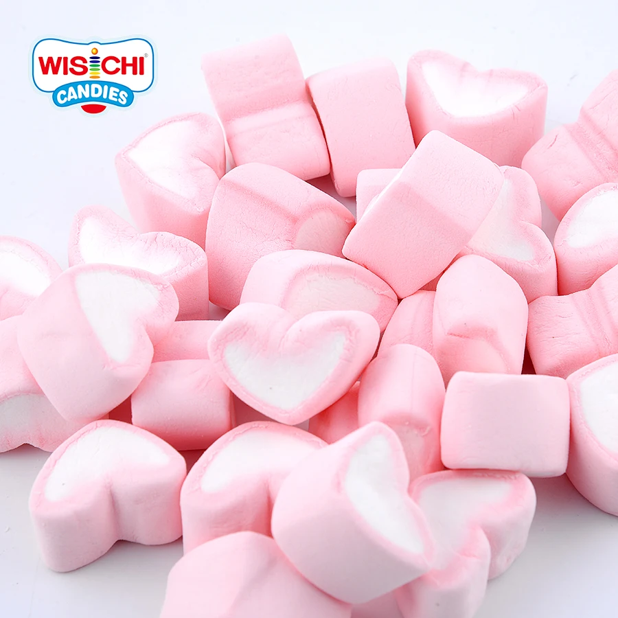 Free sample BBQ marshmallow cotton candy bulk custom soft candy halal vanilla marshmallow wholesale