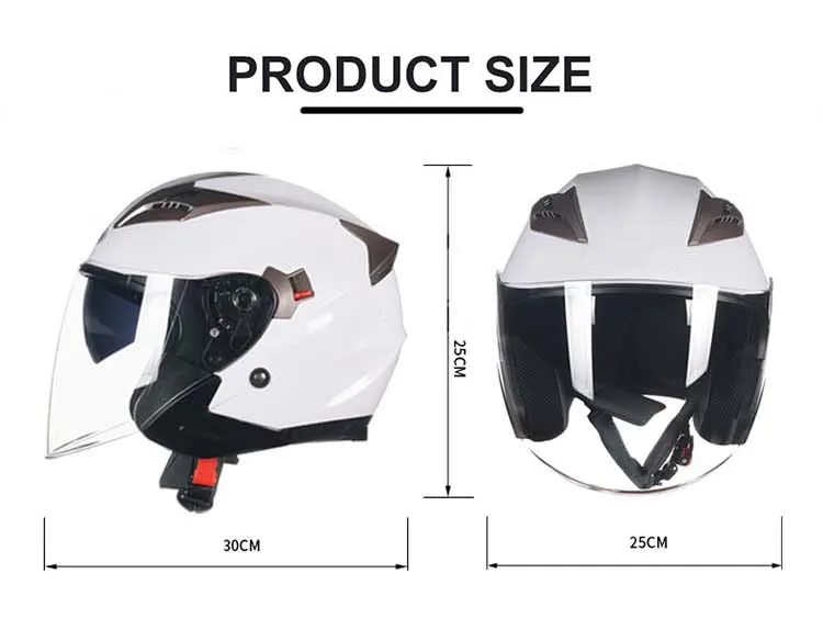 Dot Ece Approved White Open Face Motorcycle Helmet With Visor Buy White Open Face Helmet,Open