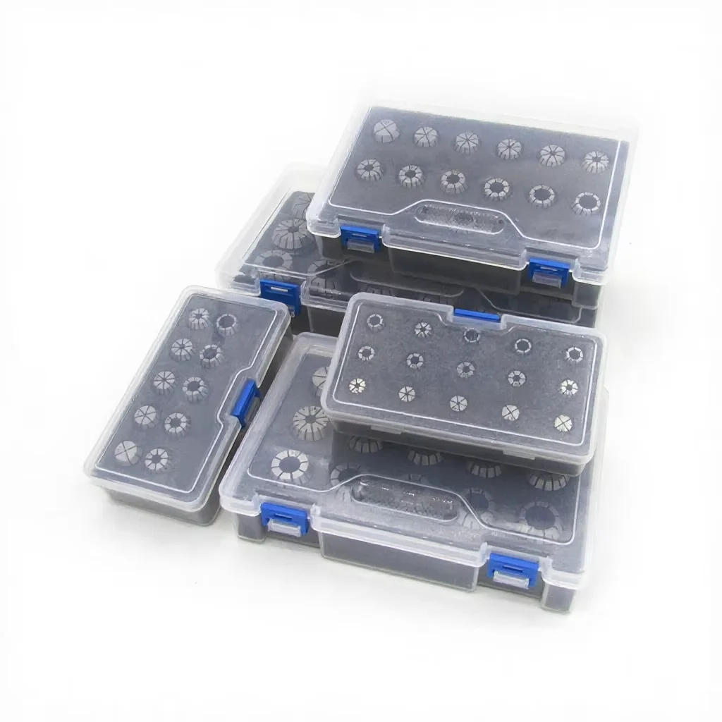 TEBAK ER25 Collet Whole Box ER32 Collet Set Silver HRC Technical Sales Video Pcs Plastic Color Energy Support Plant