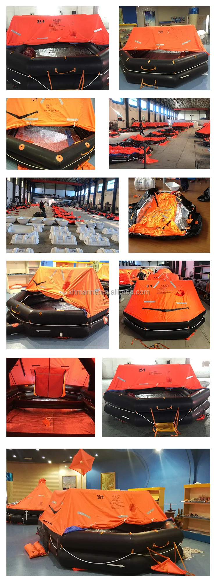 China Customized SOLAS Standard Rubber Throw Overboard Inflatable Life ...