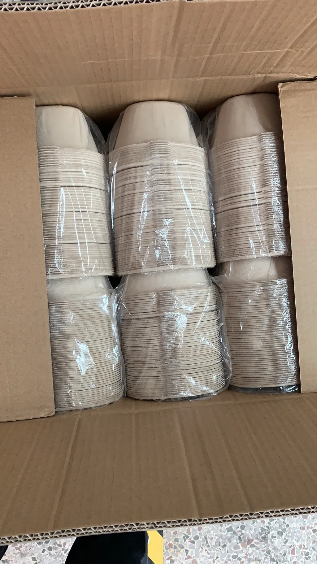 Senang01 Biodegradable Sugar Cane Food Container Sugarcane Bagass Pulp