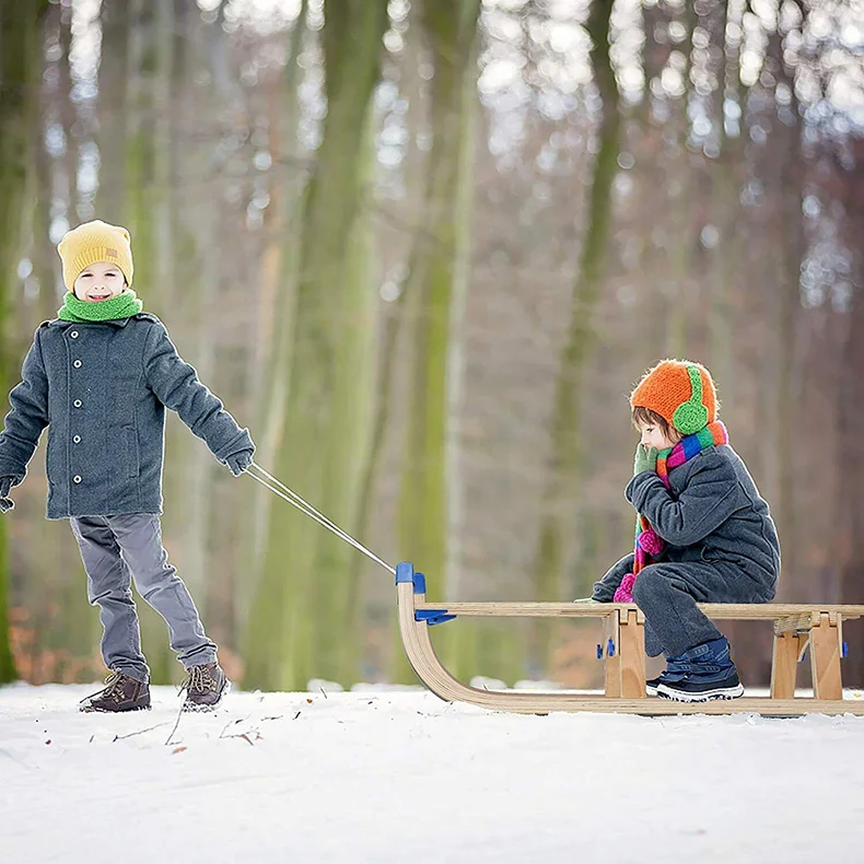 factory kids snow sleigh wooden sled sledges