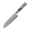 Couteau santoku 7 pouces - bleu