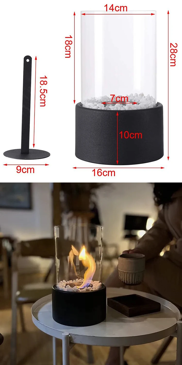 Tabletop Fire Pit For Thanksgiving Christmas Decorations Portable