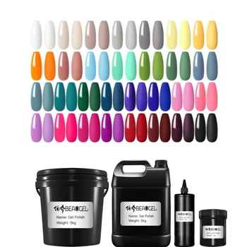 Boqiao Wholesale 30PCS Gel Nail Polish Blue Brown Semi-Permanent Gel Polish Color Soak Off Nail