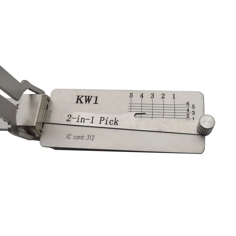 Lishi KW1 2 in 1 デコーダーとピックツール 鍵師ツール プロの鍵師