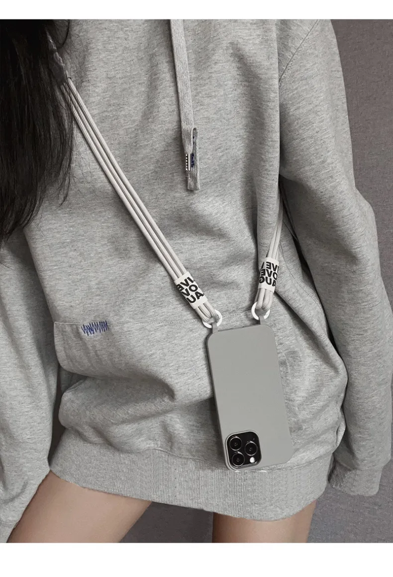 Suitable For IPhone 15 Phone Case New Crossbody Strap Iphone 14 Pro Max Niche High Sensitivity_voghion.com