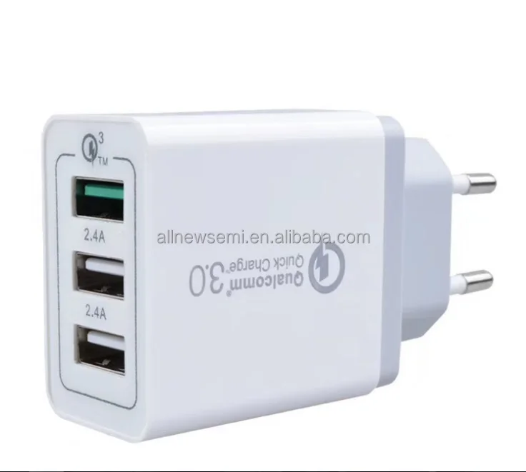 Three port British standard qc3.0 fast charging charger  QC-01