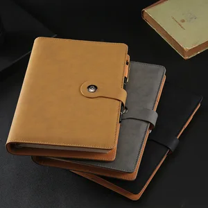 A5 Loose Leaf Notebook Customized Notebook with Simple Buckle Business Office logo