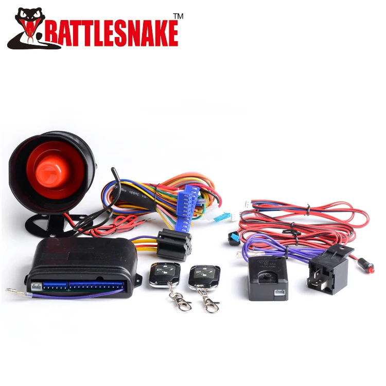 Universal One Way Car Alarm System Siren Remote Control Car Alarm System Security With Key for Car