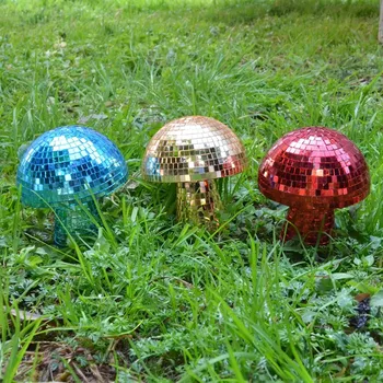 Newest Mushroom Disco Ball Funky Mushroom Mirror Glass Disco Ball for Party Decoration
