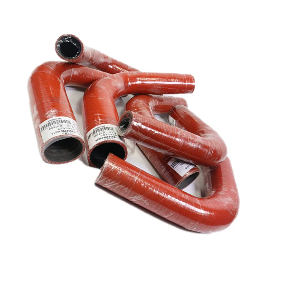 Delong m3000 For Weichai WP7 DZ93259535815 cooling system radiator water outlet hose shacman truck parts_0