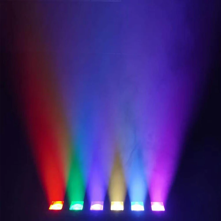 New DJ Matrix Led Lighting System Pixel 6x40W RGBW 4 in 1 DMX Light Bar Beam Wash Moving Head Lights for Disco