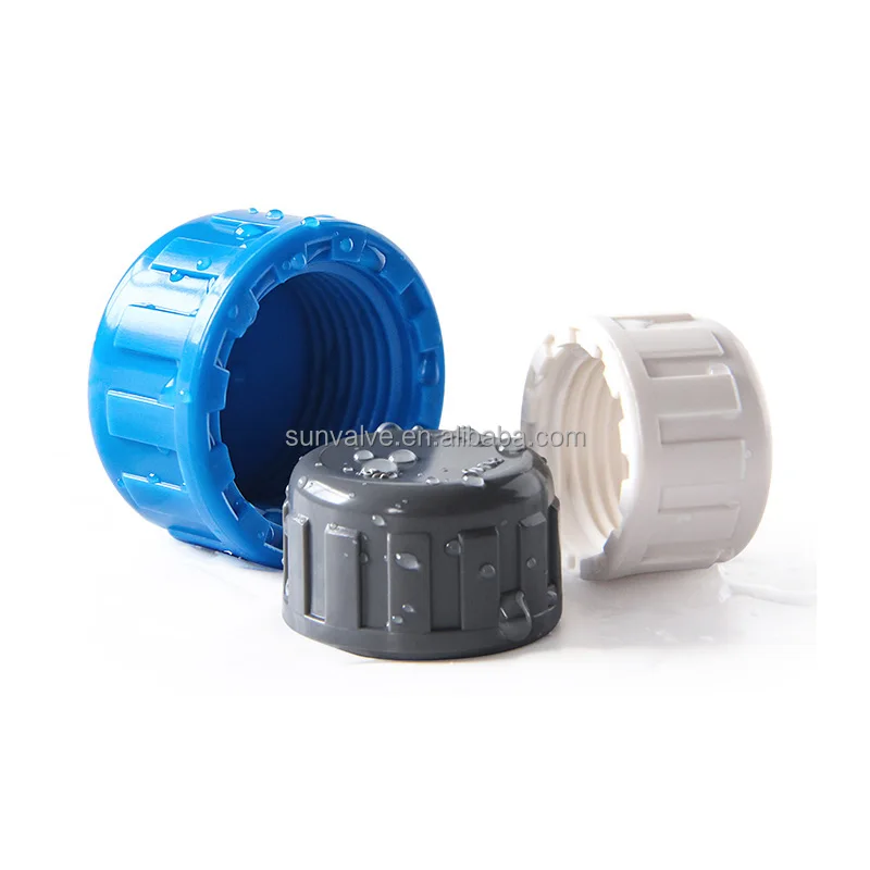 Pvc Pipe Fitting End Cap Pvcu 1/2'' 3/4'' Bsp Female Threaded Caps