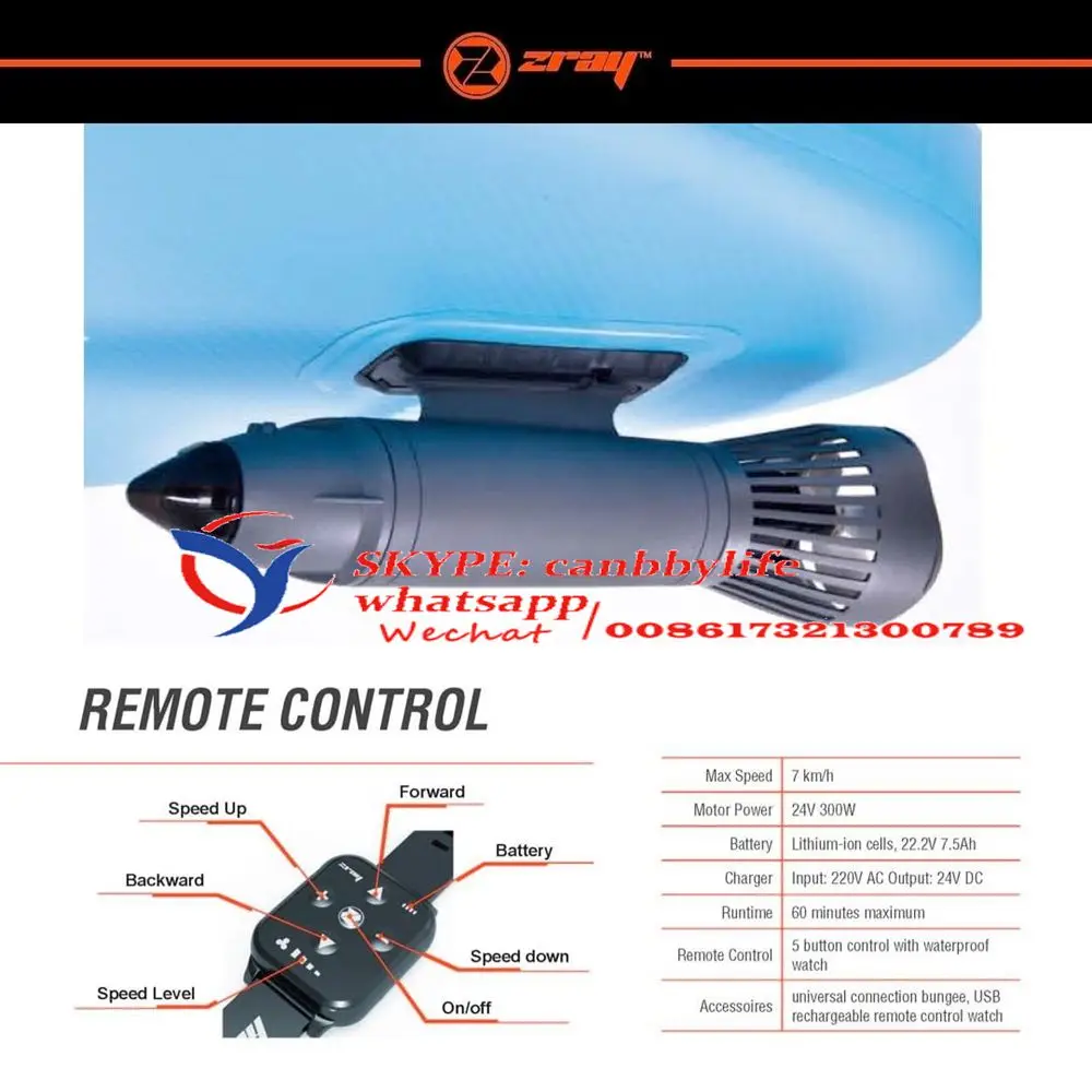 Zray Aquajet Paddleboard Motor Electric Power Sup Wireless Motor Fin