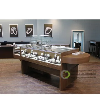Custom Modern Jewelry Counter Display Jewelry Display Cabinet Jewelry Shop Counter