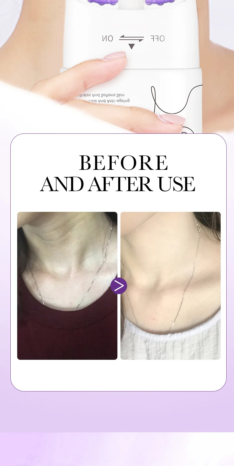 OEM Roller Neck Cream Lifting Firming Anti-aging Remove Wrinkle Moisturizing Smooth Nourishing Neck Skin Care Products