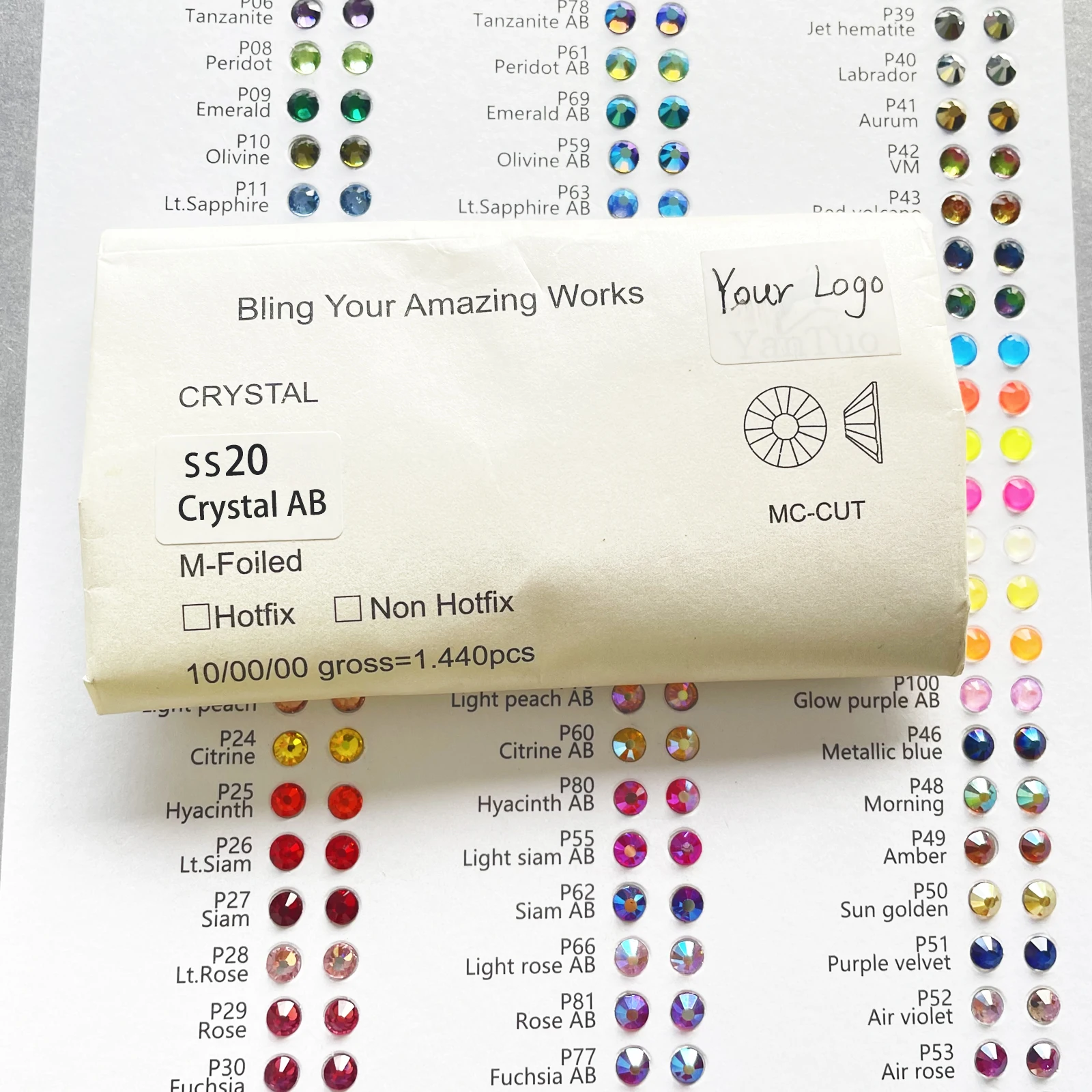 AURU SS3- SS20-SS30 Base in argento Cristallo con retro piatto Non Hot Fix Strass per Nail Art Indumento Decorazione Abo da sposa  15