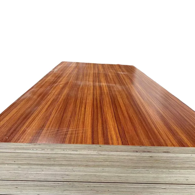 18mm Uv High Glossy Decorative Melamine Faced Plywood 2 Sided Black Melamine Laminate Plywood Board 18mm