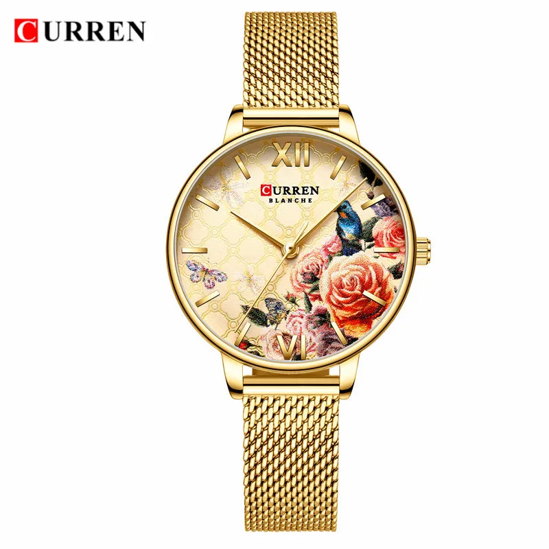 small rose gold watch