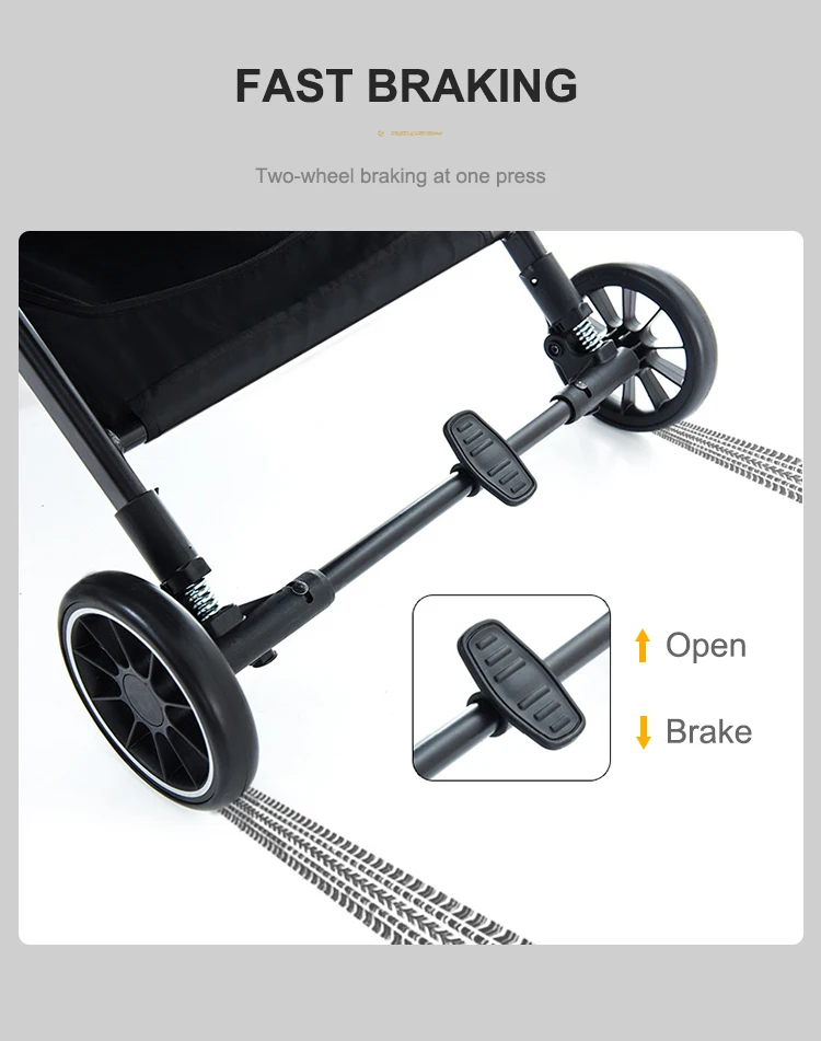 Wholesale Customization Lightweight Baby Strollers Onehanded Onestep