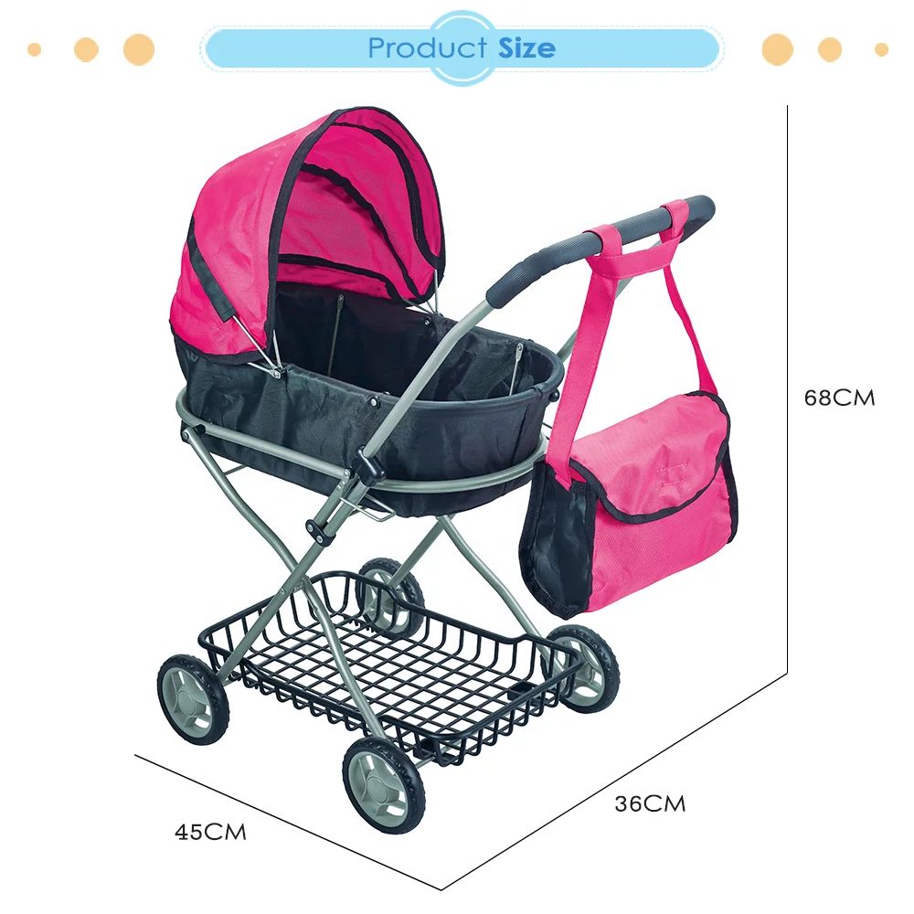 Dollri Starri 2023 новый дизайн Классическая Роскошная кукла люлька игрушка коляска с плечевой сумкой и корзиной для хранения игрушки коляски