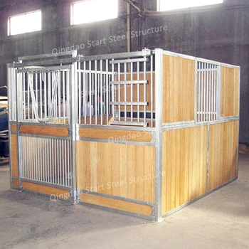 Portable Bamboo Wooden Equine Horse Stall Panel Horse Stable Front ...