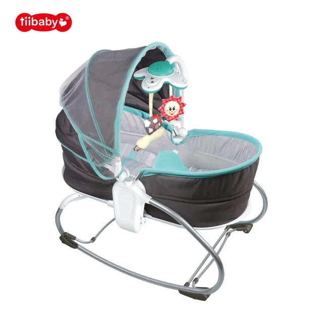 Multifunctional 3 in 1 Musical Vibration Baby Rocker Bouncer Chair Portable Baby Cradle Crib With music And Toys Comfort Chair