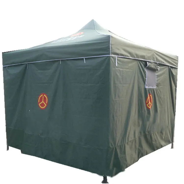 Tent Factory Specializes in Customizing Nepal Earthquake Disaster Relief 3 Meters 4 Sides Cloth Folding Tent