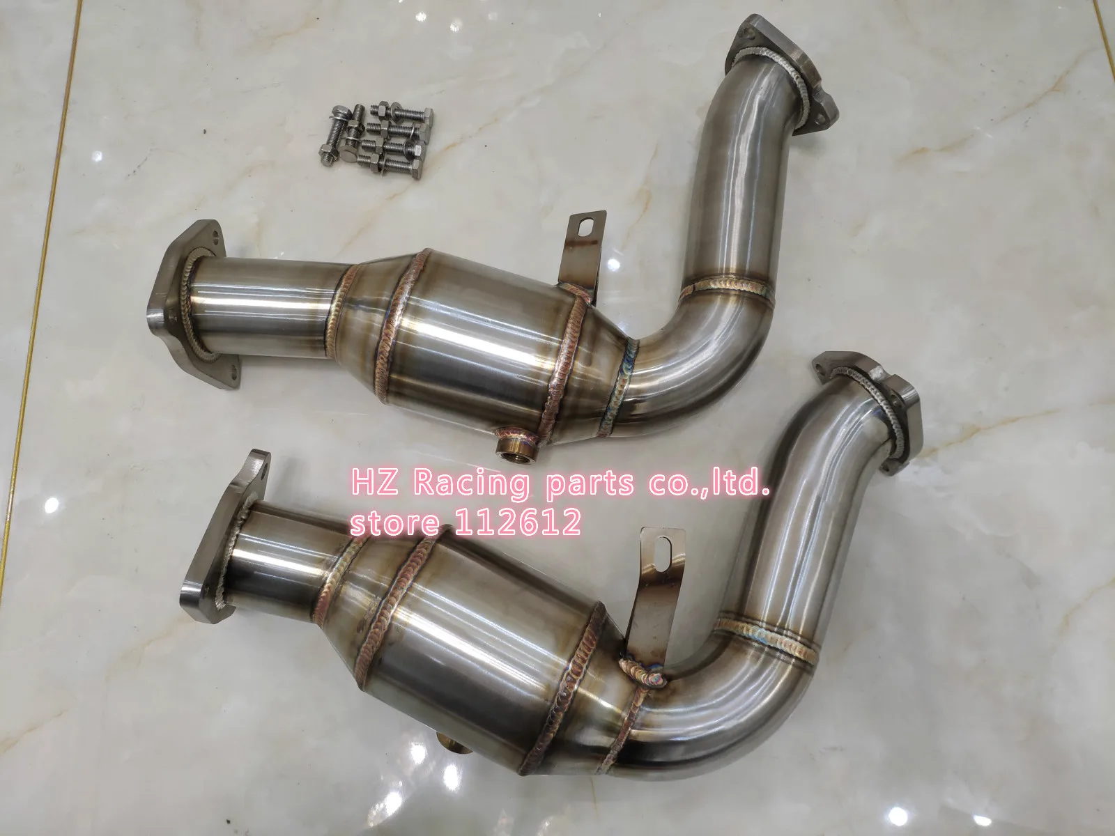 New design top grade downpipe for audi A4 S4 B8 B8.5 A5 S5 Q5 SQ5 A6 C7 A7 A8 D4 3.0 TFSI DECAT Downpipe