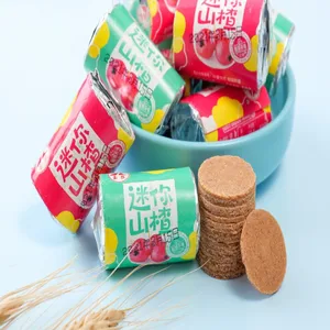 Traditional Chinese Hawthorn Slices Flakes Dried Syrup Sweet Taste Fruit Cake Snack Hawthorn Flakes Manufacturer China Snacks