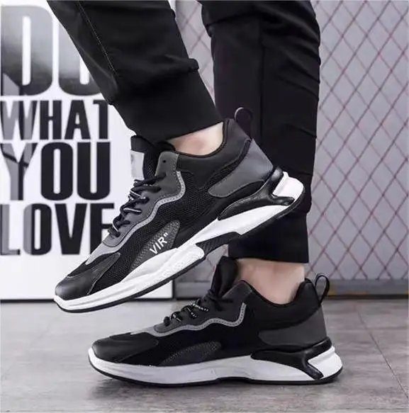 Men's shoes 2024 autumn and winter new PU surface comfortable lightweight outdoor sports breathable casual shoes
