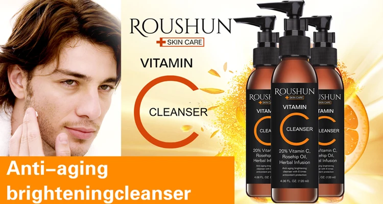 ROUSHUN VITAMIN C CLEANSER BRIGHTENING CLEANSER WITH 8 TIMES ANTIOXIDANT PROTECTION Face Wash