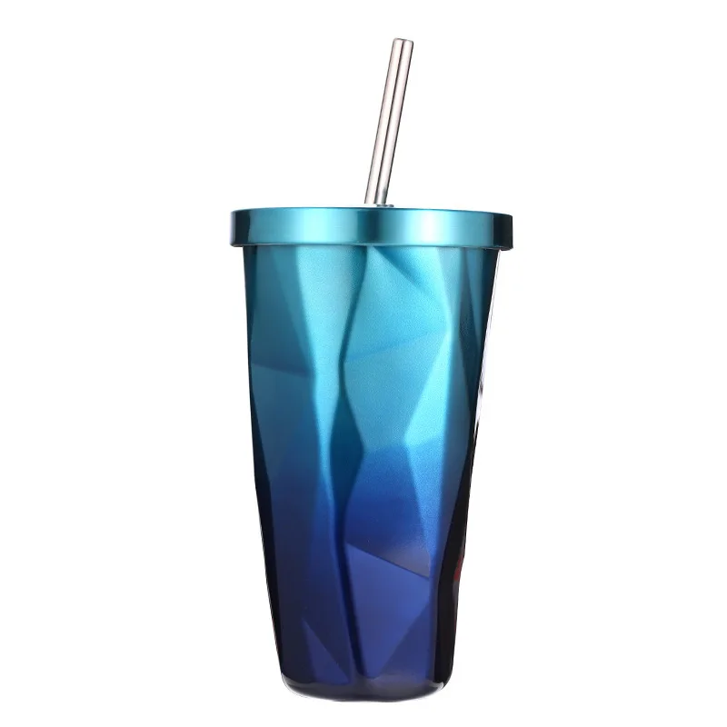 Wholesale Amazon Customizable Gradient color Moscow Mule Mug Stainless Steel Double Walled Stainless Steel Beer Cup