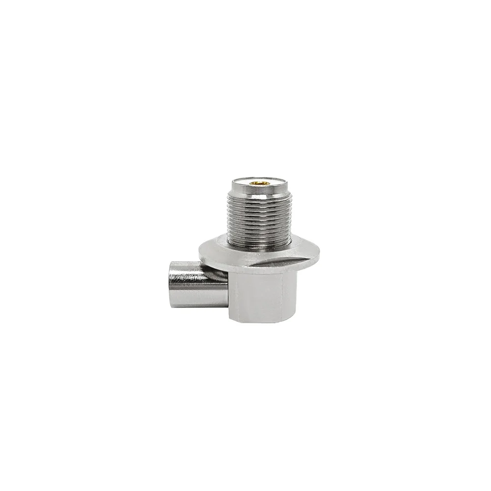 RF Connector SO239 UHF Female Hembra Right Angle Crimp RA Connector for RG8 RG213 LMR400 Coaxial Cable