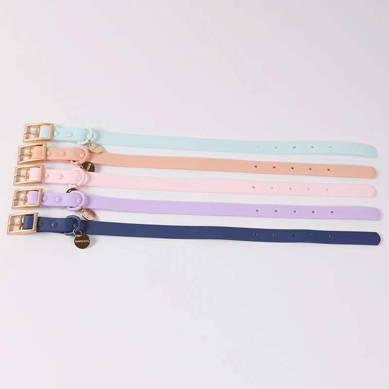 Wholesale Soft Pvc Waterproof Dog Buckle Collar Leash With Name Tag