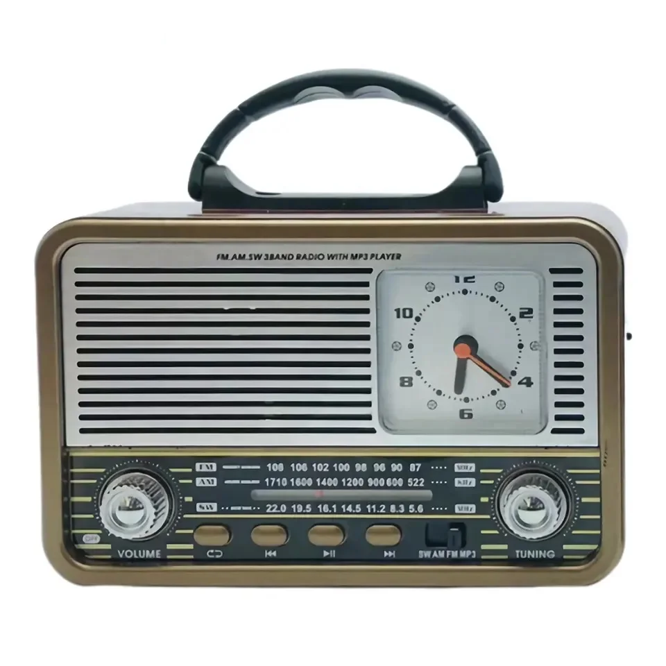 Newest Portable AM FM SW Radio NS-8898BT with USB/TF, Built-In