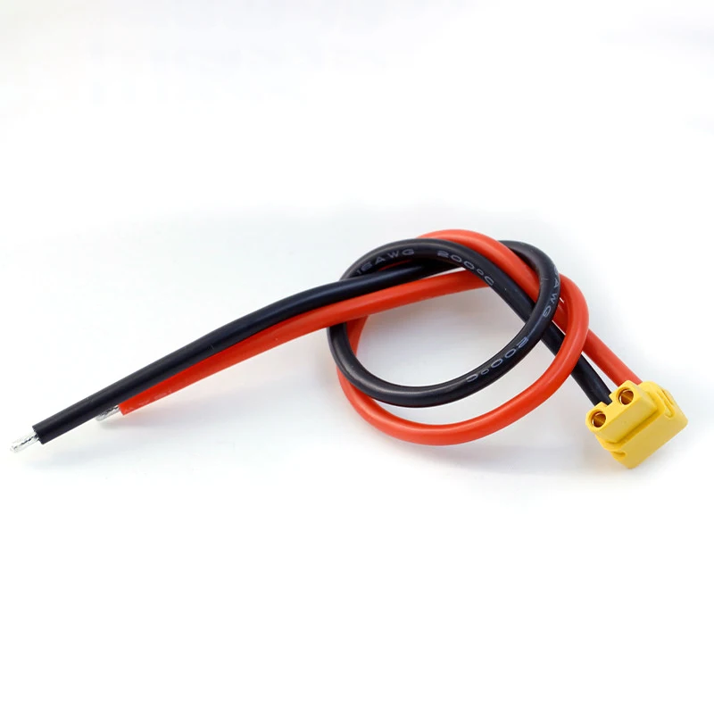 XT30 Male & Female Wire Connectors – 20-Pack, Gold-Plated Contacts, 15A Rating, Heat-Resistant Nylon Housing, For RC & LiPo Battery DIY
