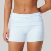 blue shorts