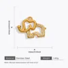 Golden diamond pendant-elephant