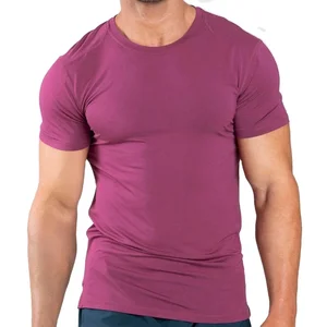 Custom Performance Bamboo Crew Neck Sports Gym Running Men's T-shirts