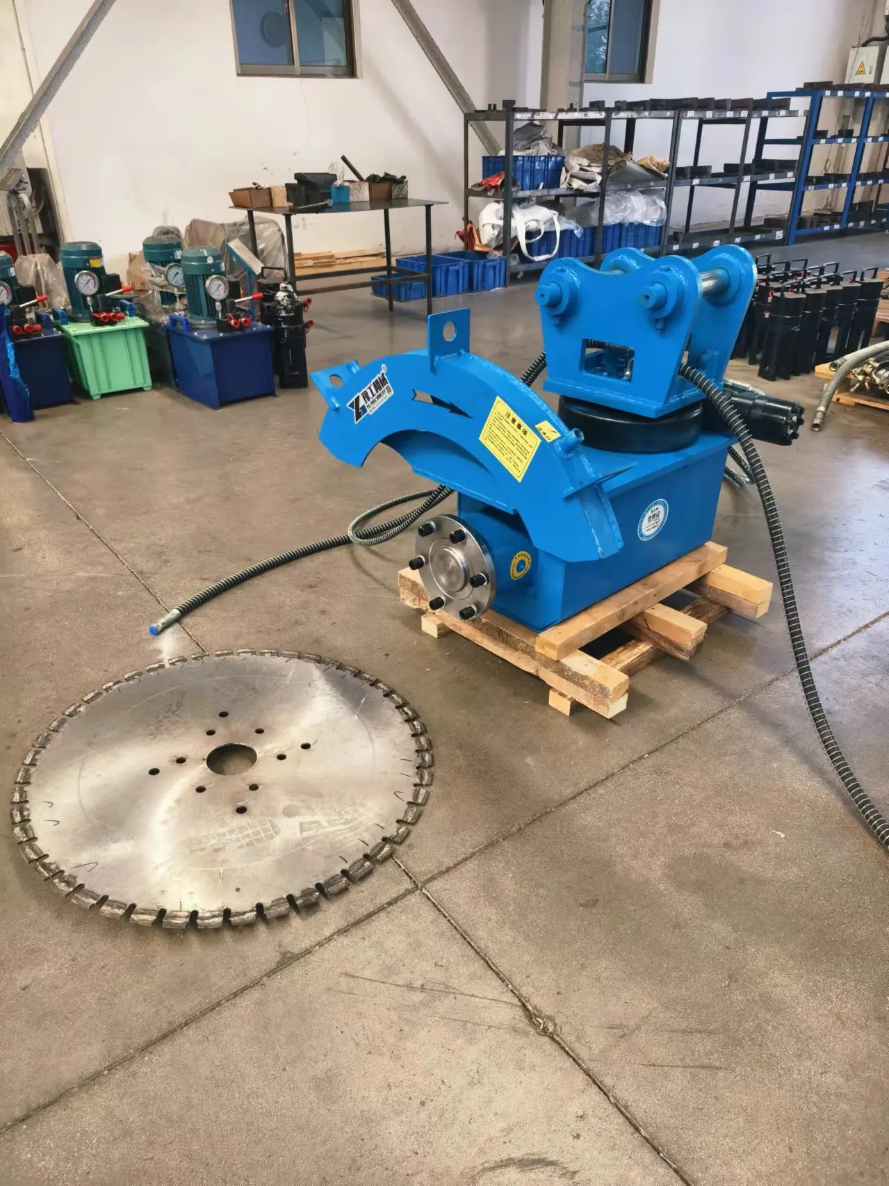 High Penetration Speed Rock Saw with Tungsten Carbide Teeth for Volcanic Stone Cutting