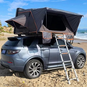 Fully Automatic ABS Car Tent Roof Modern Waterproof Oxford SUV Off-Road Roof Tent for 3-4 People New Design Pickup Camping Style