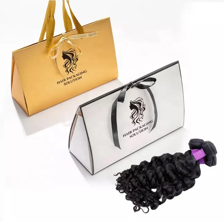 Source Custom Luxury Hair Bundle Packaging Bags Wig Box Hair Packaging on  m.